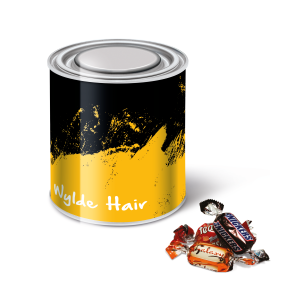Large Paint Tin - Celebrations, a branded confectionery printed with your logo (view 3)