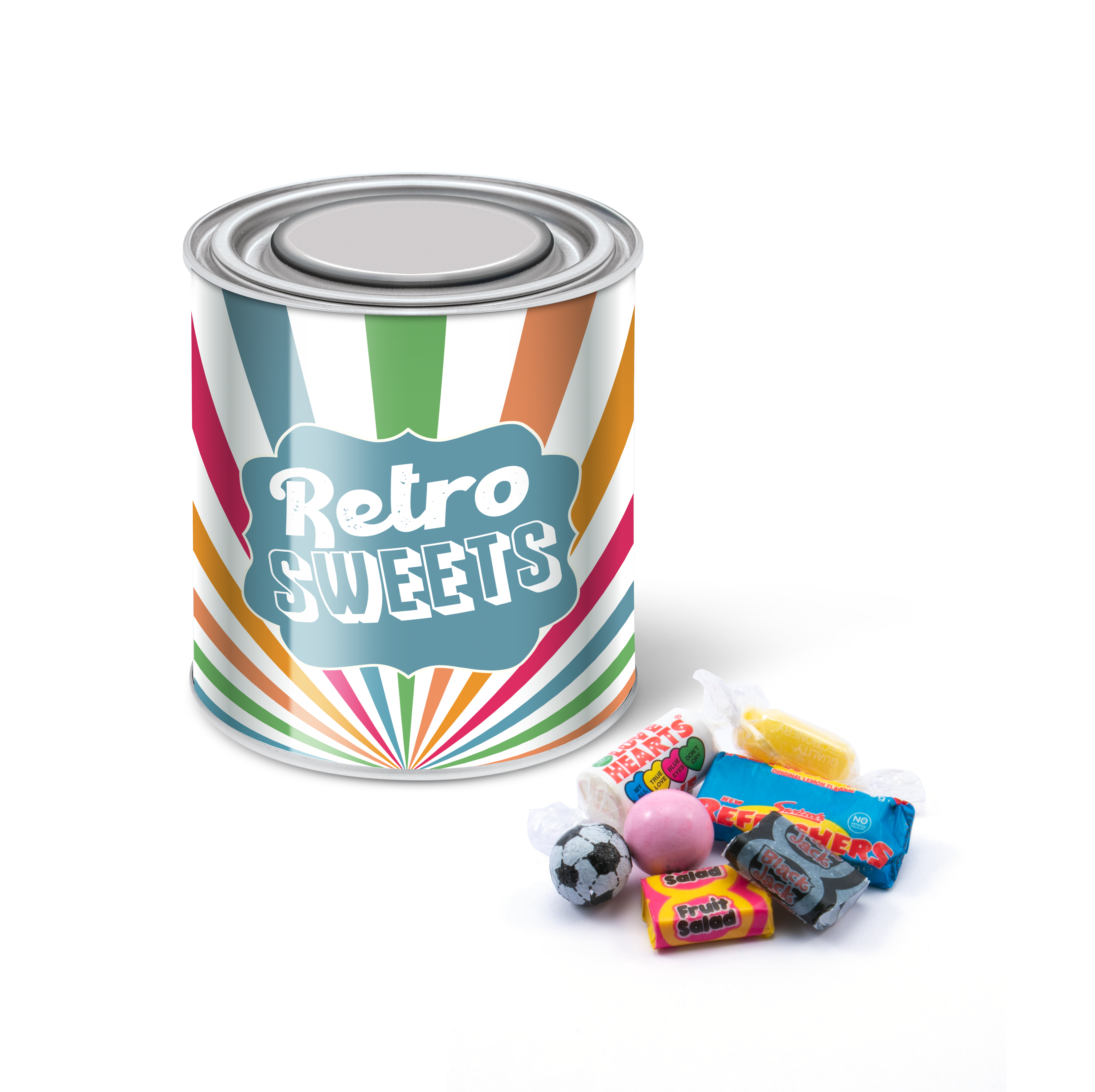 Large Paint Tin - Retro Sweets