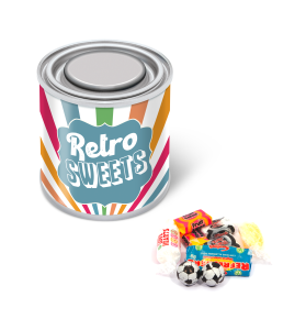 Small Paint Tin - Retro Sweets, a branded confectionery printed with your logo (view 3)