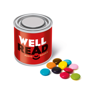 Small Paint Tin - Beanies, a branded confectionery printed with your logo (view 3)