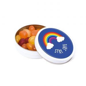 Fruit Drops Sweet Tin, a branded confectionery printed with your logo (view 3)