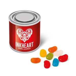 Small Paint Tin - Jolly Beans, a branded confectionery printed with your logo (view 3)