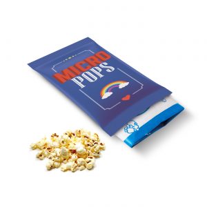 Flow Wrap - Micropops, a branded snacks printed with your logo (view 3)