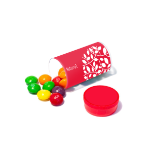 Mini Tube - Skittles®, a branded confectionery printed with your logo (view 2)