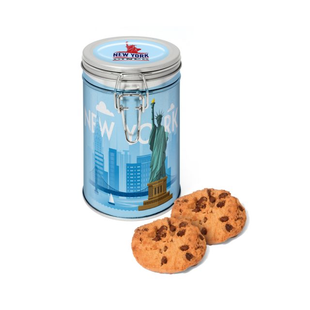 Flip Top Tin – Silver – Maryland Cookies