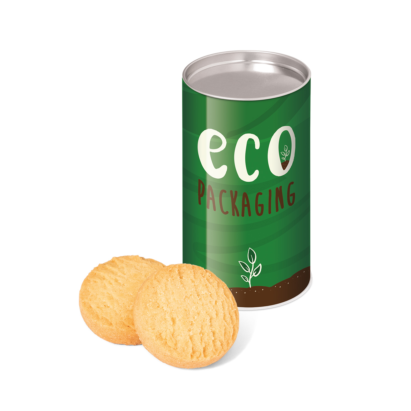 Small Snack Tube With Mini Shortbread Biscuits