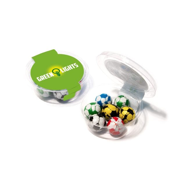 Eco Range – Eco Midi Pot – Chocolate Footballs
