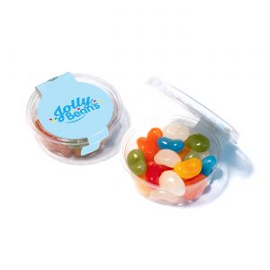 Eco Range - Eco Midi Pot - Jolly Beans, a branded confectionery printed with your logo (view 3)