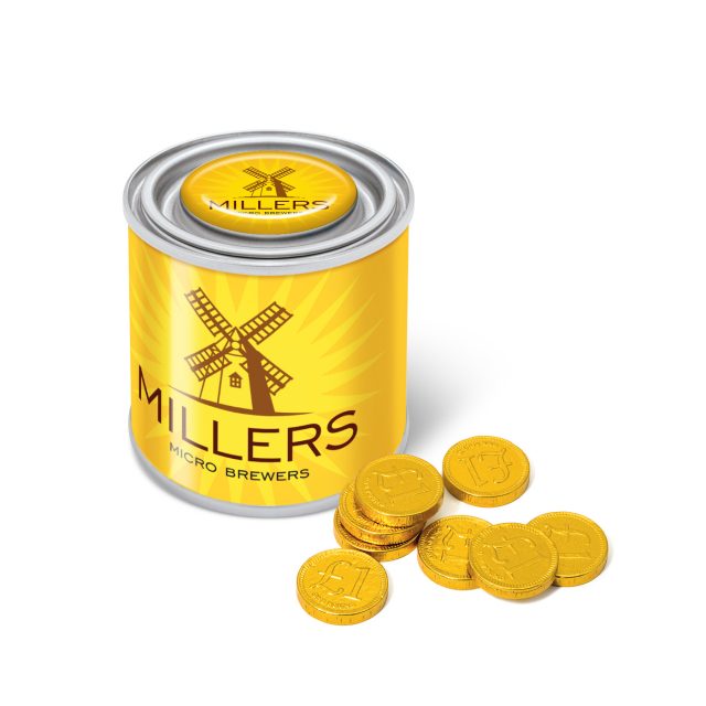 Small Paint Tin – Chocolate Coins