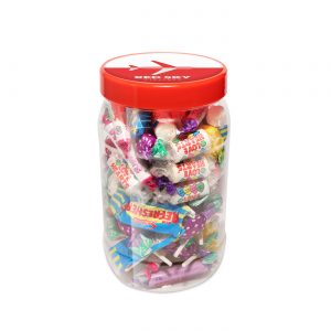 Large Sweet Jar - Retro Mix, a branded confectionery printed with your logo (view 3)