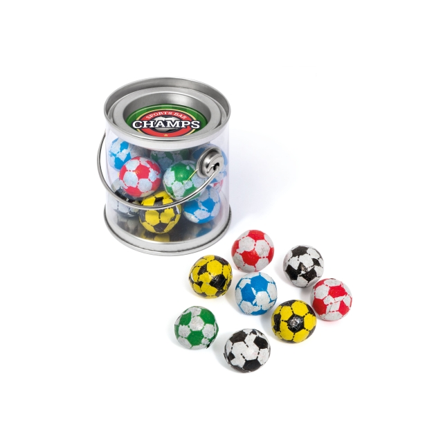 Bucket Mini – Chocolate Footballs