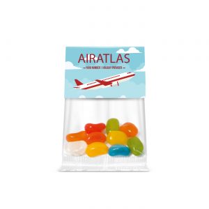 Eco Range - Eco Info Card - Jolly Beans - 20g, a branded confectionery printed with your logo (view 3)