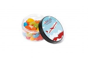 Screw Top Jar - Jolly Beans, a branded confectionery printed with your logo (view 3)