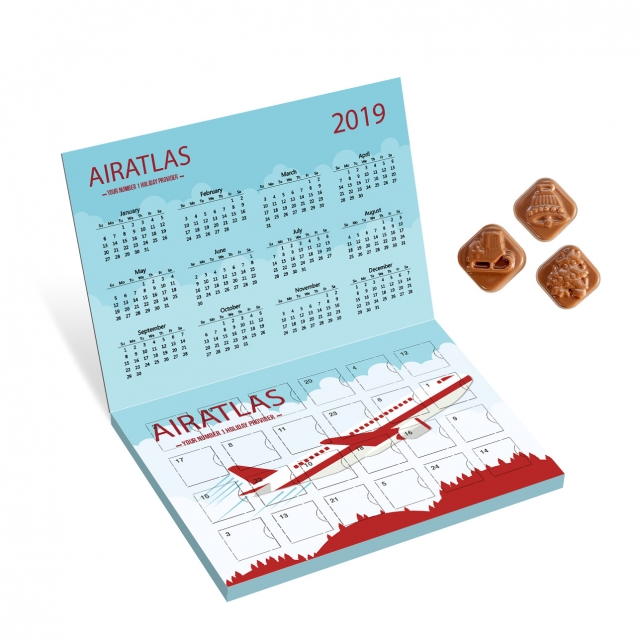 Christmas – Classic Calendar – Milk Chocolate – Flip Top