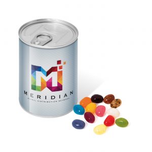 Maxi Ring Pull Tin - Jelly Bean Factory®, a branded confectionery printed with your logo (view 3)