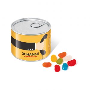 Ring Pull Tin Mini - Jolly Beans, a branded confectionery printed with your logo (view 3)