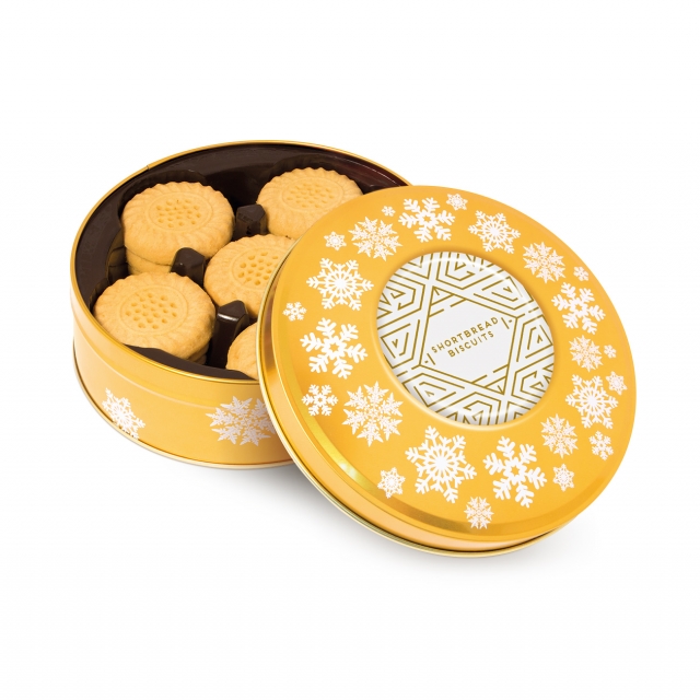 Winter Collection – Share Tin – Shortbread Biscuits – Gold