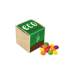 Eco Range - Eco Kraft Cube - Skittles®, a branded confectionery printed with your logo (view 3)