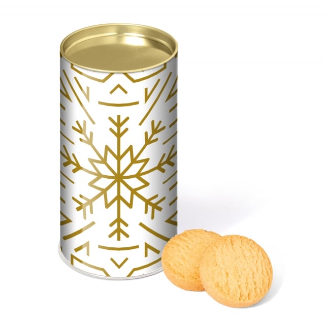 Winter Collection – Large Snack Tube – Mini Shortbread Biscuits