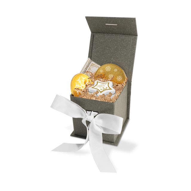 Mini Grey Gift Box – Grey Kraft