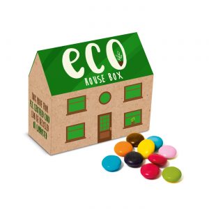Eco Range - Eco House Box - Beanies, a branded confectionery printed with your logo (view 3)