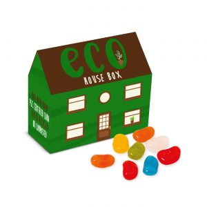 Eco Range - Eco House Box - Jolly Beans, a branded confectionery printed with your logo (view 3)