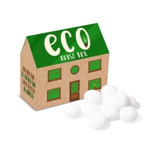 Eco Range - Eco House Box - Mint Imperials, a branded confectionery printed with your logo (view 3)