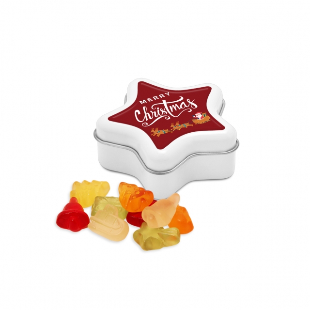 Christmas – Star Tin – Kalfany Christmas Fruit Gums