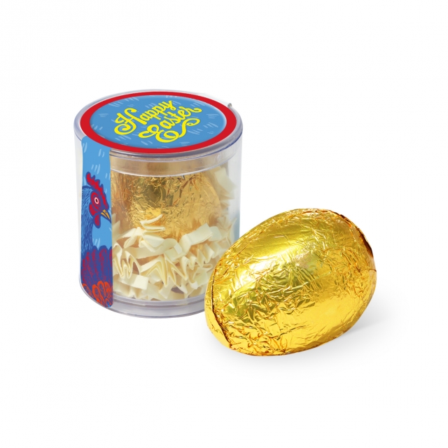 Easter – Clear Pot – Gold foiled egg