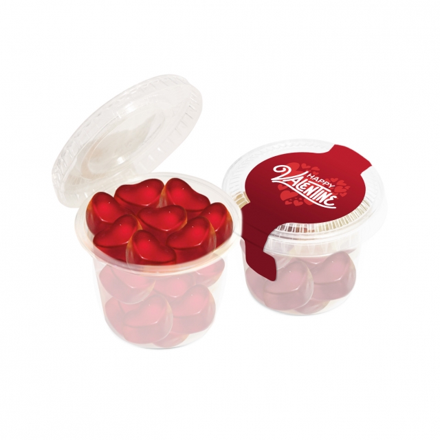 Valentines – Eco Mini Pot – Kalfany Fruit Gum Hearts