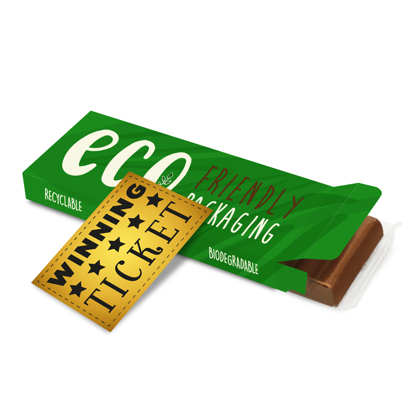 Eco Range - Eco 12 Baton Bar Box - Milk Chocolate - 41% Cocoa