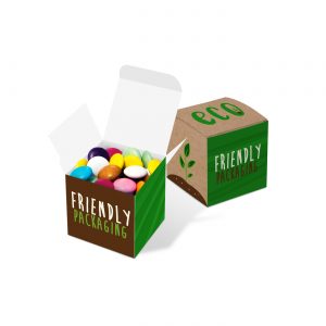 Eco Range - Eco Mini Cube - Beanies, a branded confectionery printed with your logo (view 3)