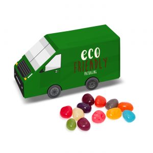 Eco Range - Eco Van Box - Jelly Bean Factory®, a branded confectionery printed with your logo (view 3)