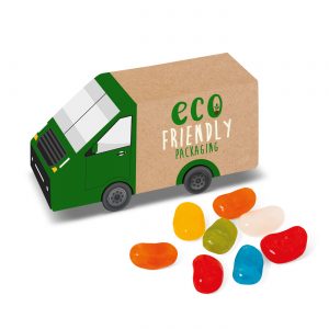 Eco Range - Eco Van Box - Jolly Beans, a branded confectionery printed with your logo (view 3)