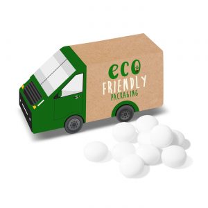 Eco Range - Eco Van Box - Mint Imperials, a branded confectionery printed with your logo (view 3)