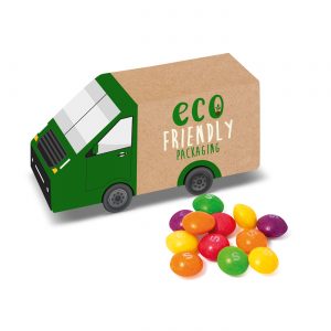 Eco Range - Eco Van Box - Skittles®, a branded confectionery printed with your logo (view 3)