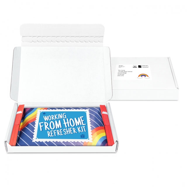 Gift Boxes – Mini White Postal Box - Large Refresher Pack - DIGITAL PRINT