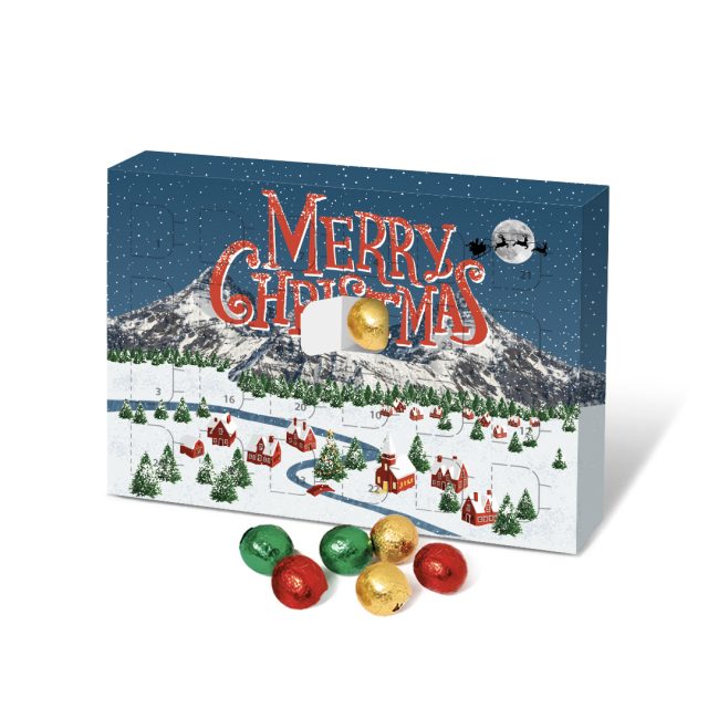 Eco Advent – A5 Calendar – Solid Chocolate Balls