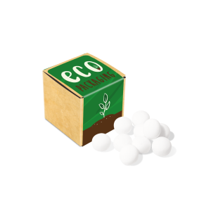 Eco Range - Eco Kraft Cube - Mint Imperials, a branded confectionery printed with your logo (view 3)