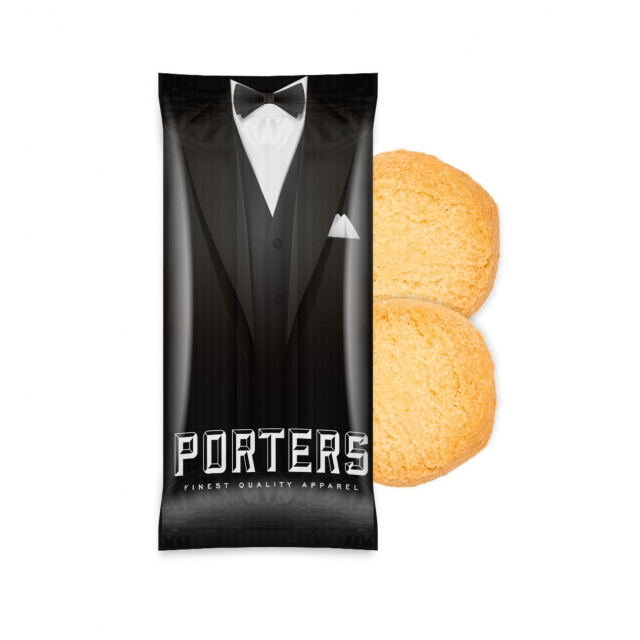 Paper Flow Bag – Mini Shortbread Biscuits – x2