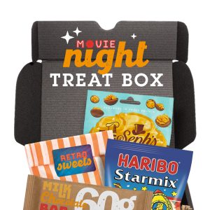 Best Sellers - Midi Black Gift Box - Movie Night Edition, a branded snacks printed with your logo (view 3)