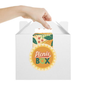 Gift Boxes - Carry Box - Picnic Edition, a branded snacks printed with your logo (view 3)