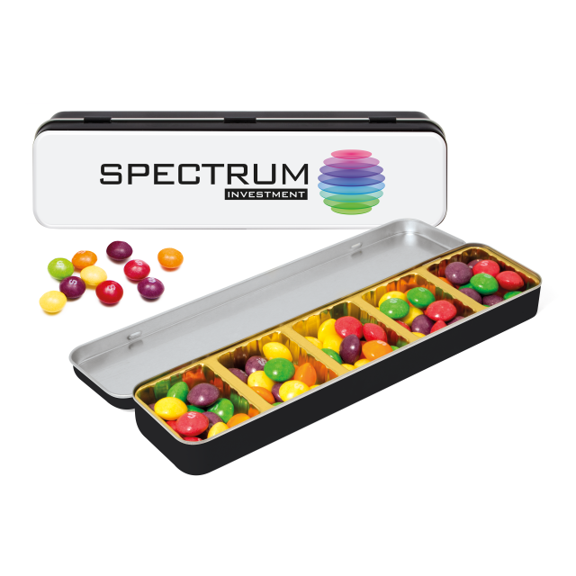 Slim Tin – Black – Skittles