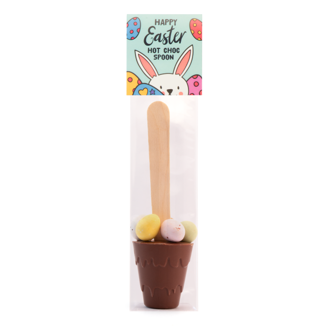 Easter – Info Card – Hot Choc Spoon with Speckled Eggs