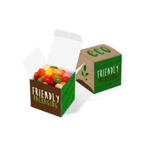 Eco Range - Eco Maxi Cube - Jelly Bean Factory® - 50g, a branded confectionery printed with your logo (view 3)