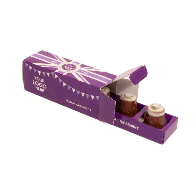 Platinum Jubilee – Eco Sliding Box – Mallow Mountain with Crown – x3
