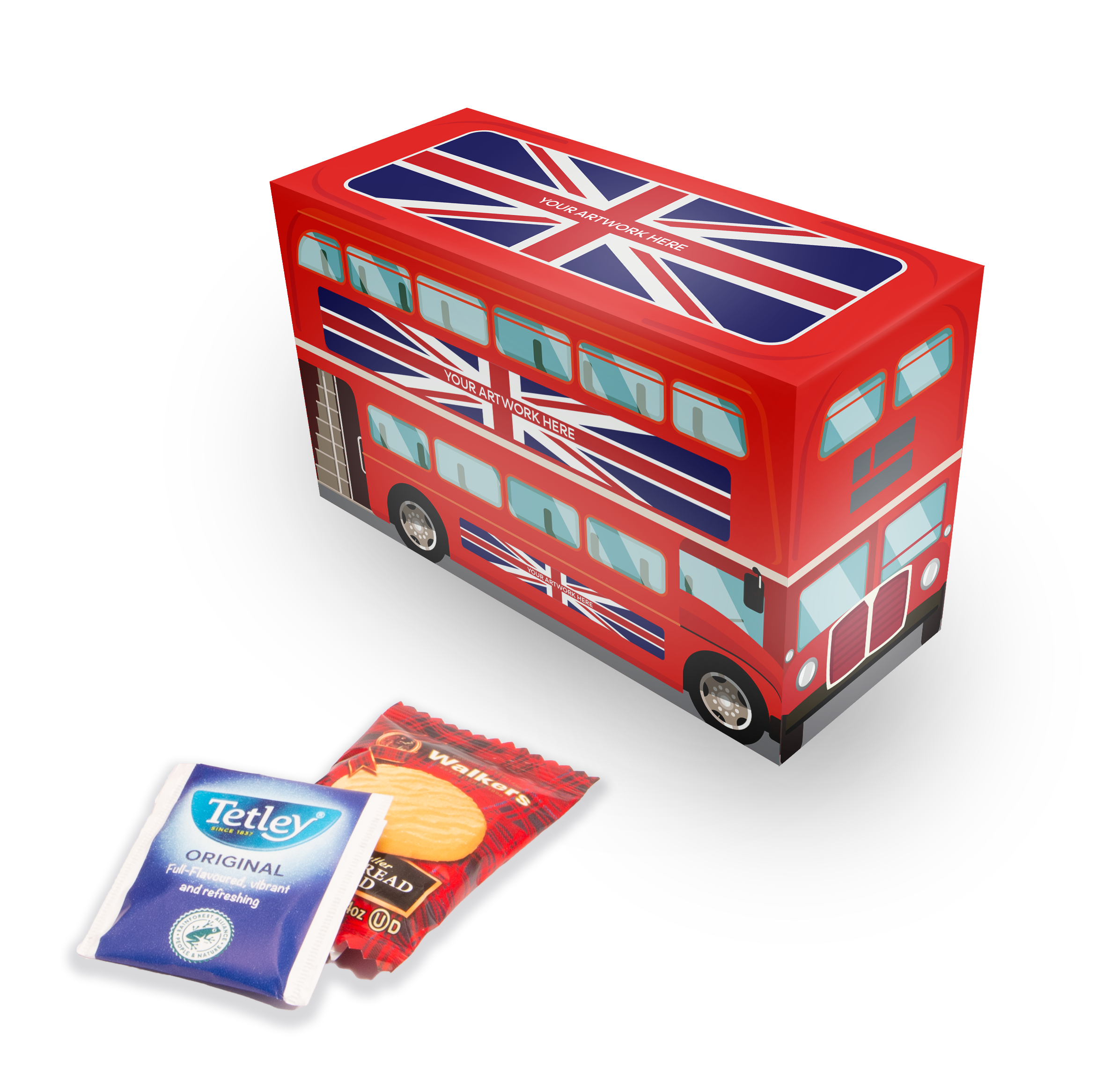 Platinum Jubilee – Eco Bus Box - Tea & Biscuits
