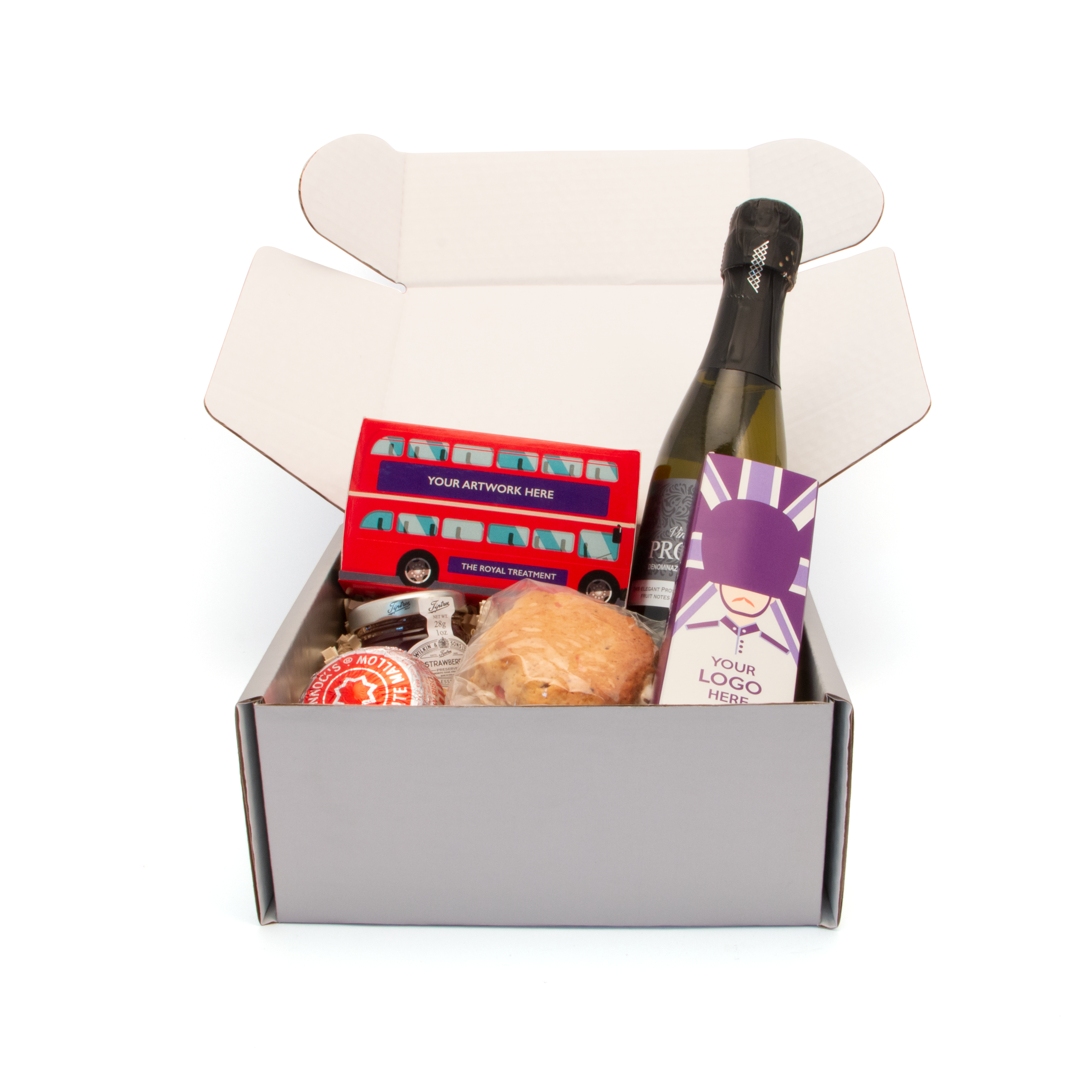 Gift Boxes - Jubilee Afternoon Tea - Silver - with Prosecco