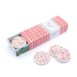 Summer Collection - Eco Matchbox - White Choc Jazzies, a branded confectionery printed with your logo (view 3)
