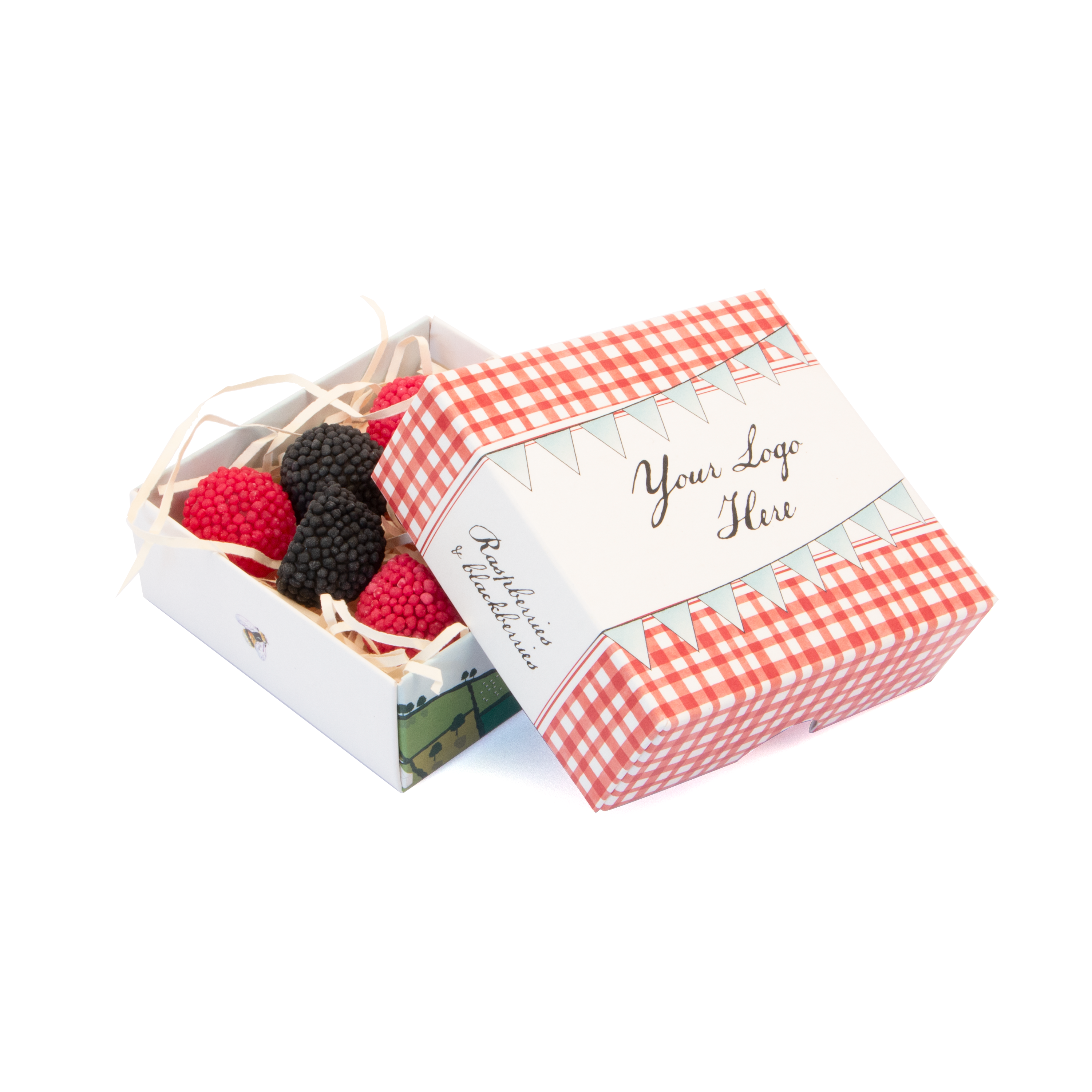 Summer Collection - Eco Treat Box - Blackberries and Raspberries